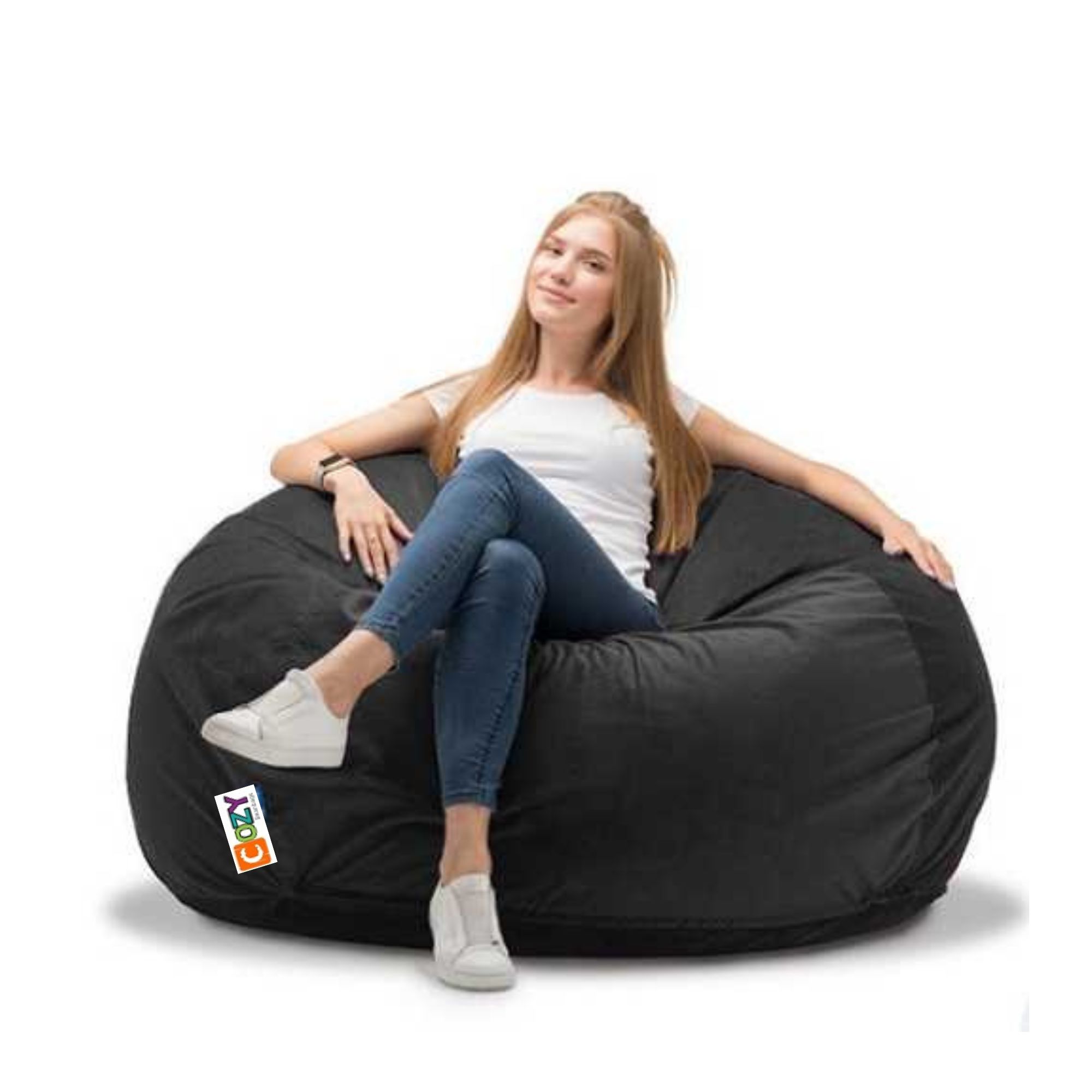 cozy big buff beanbag