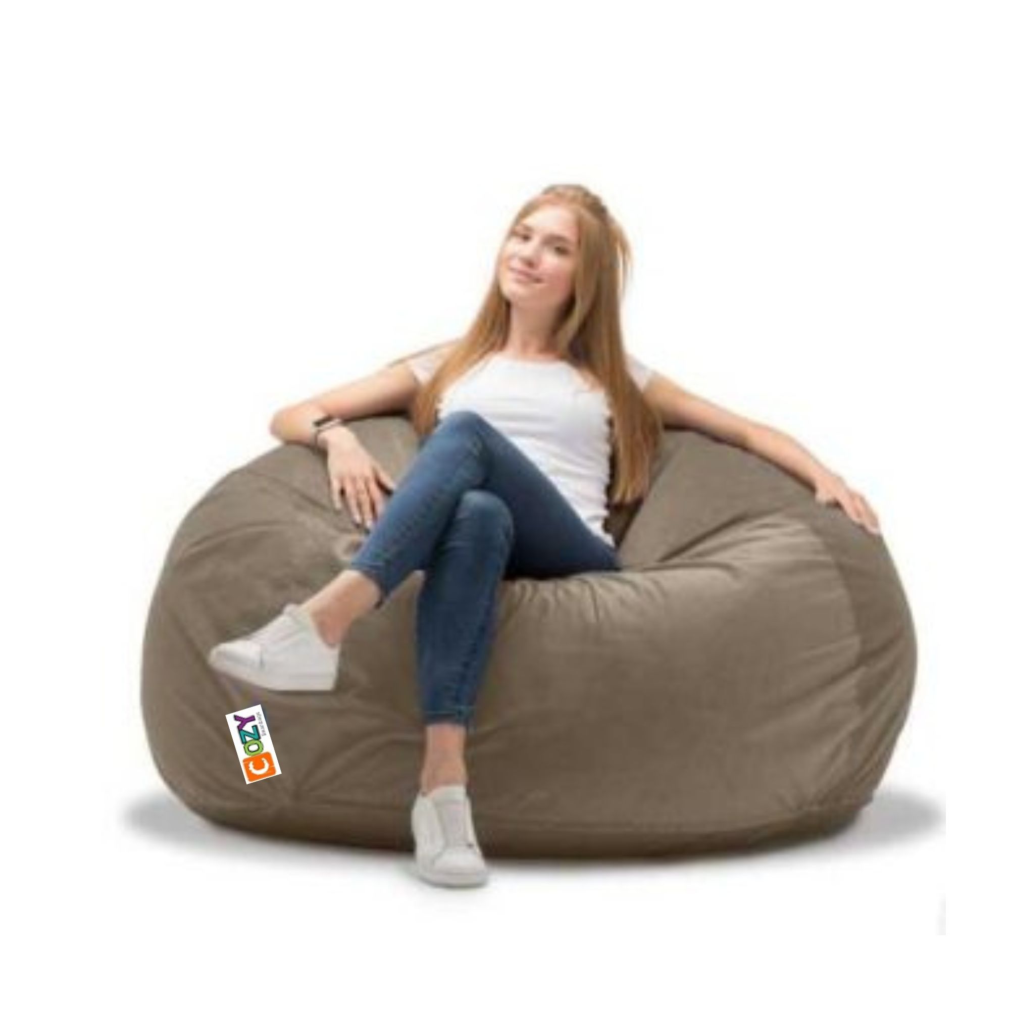 cozy big buff beanbag