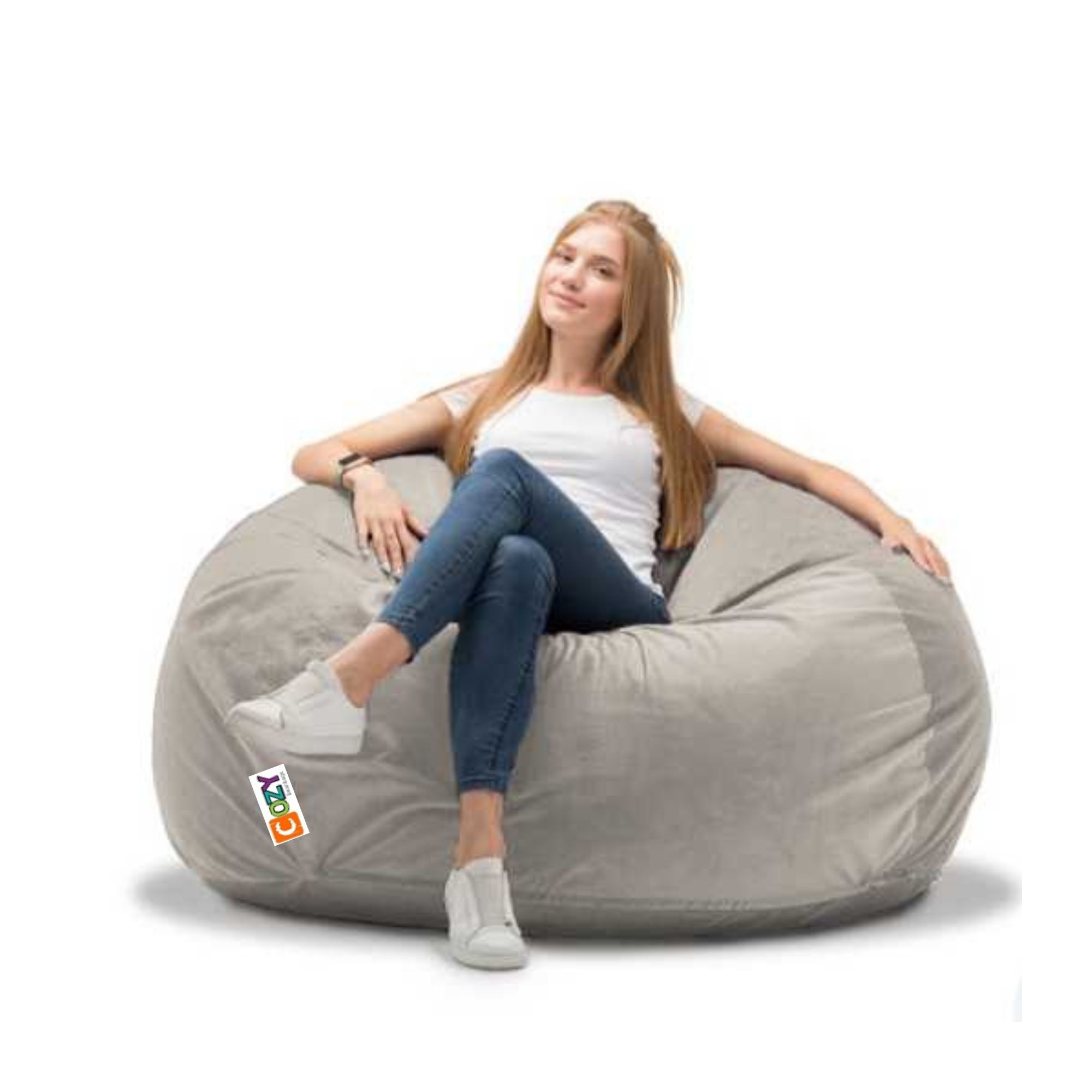 cozy big buff beanbag