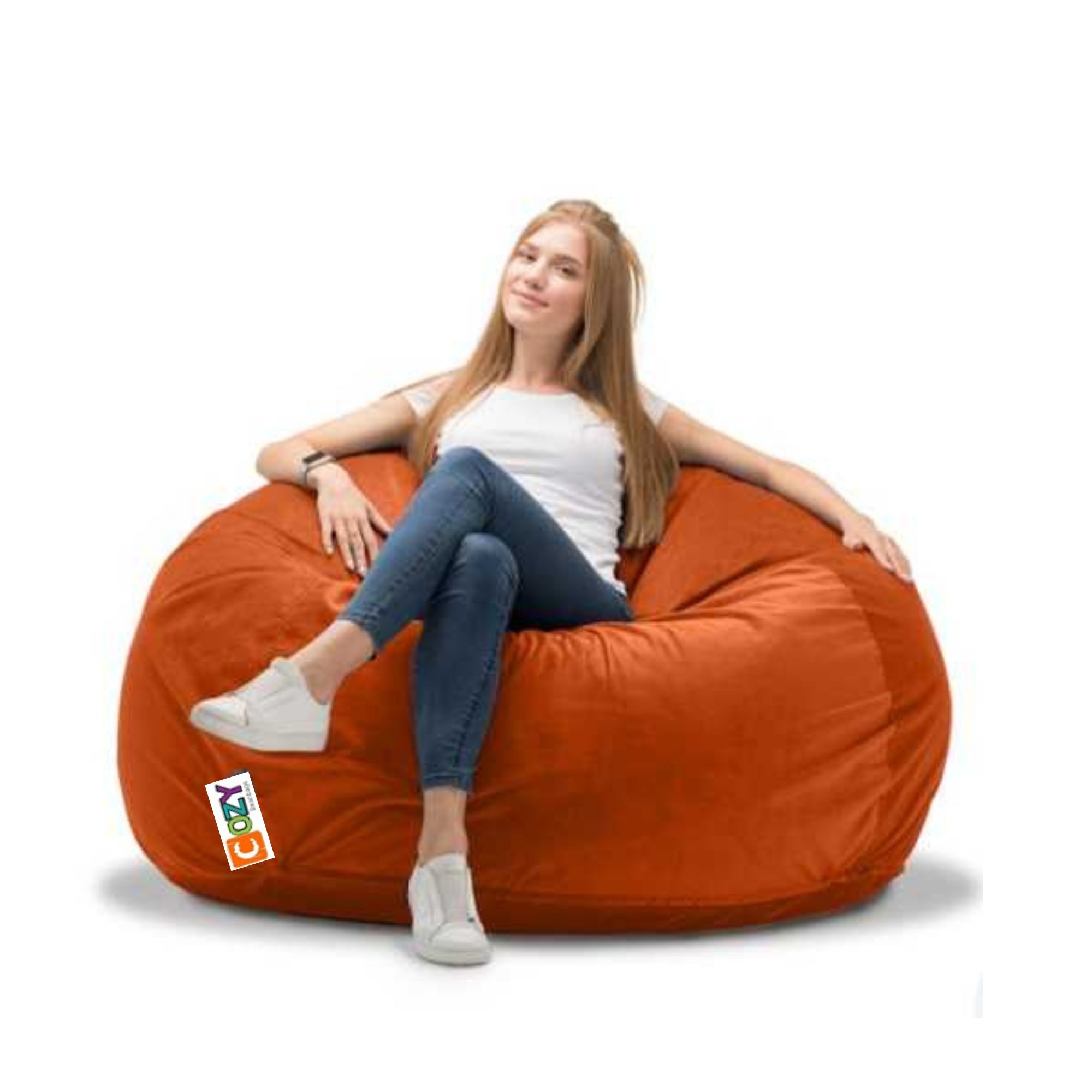 cozy big buff beanbag