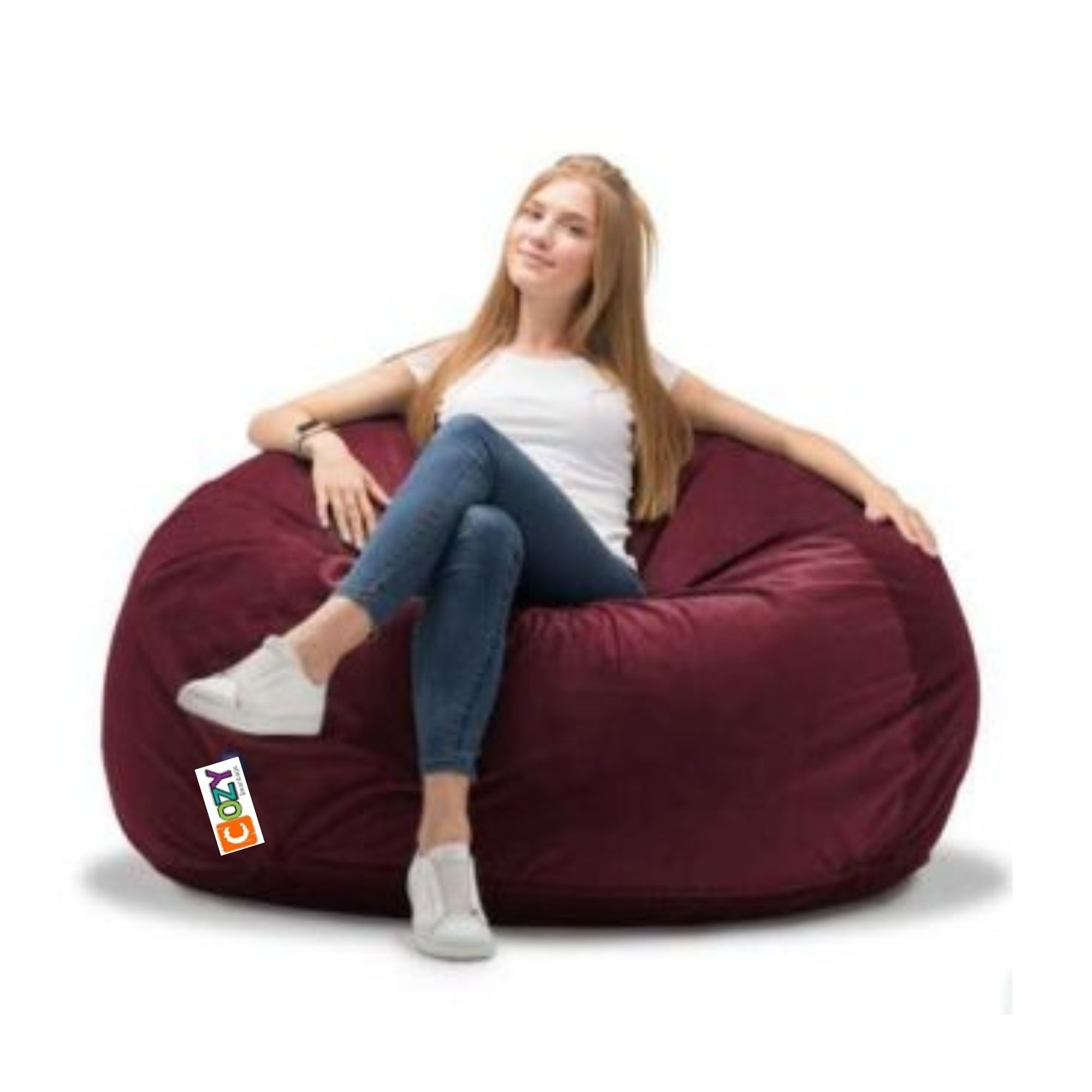 cozy big buff beanbag