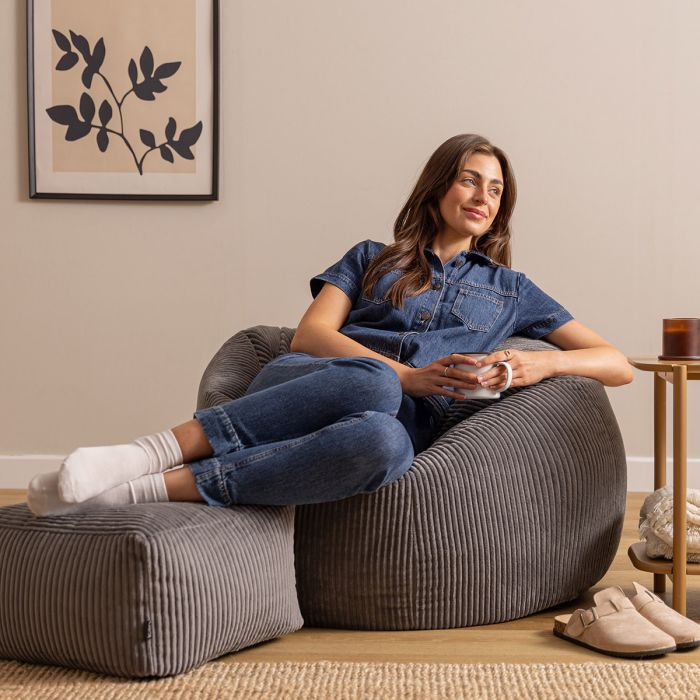 Home cozy bean bags maltesers buff